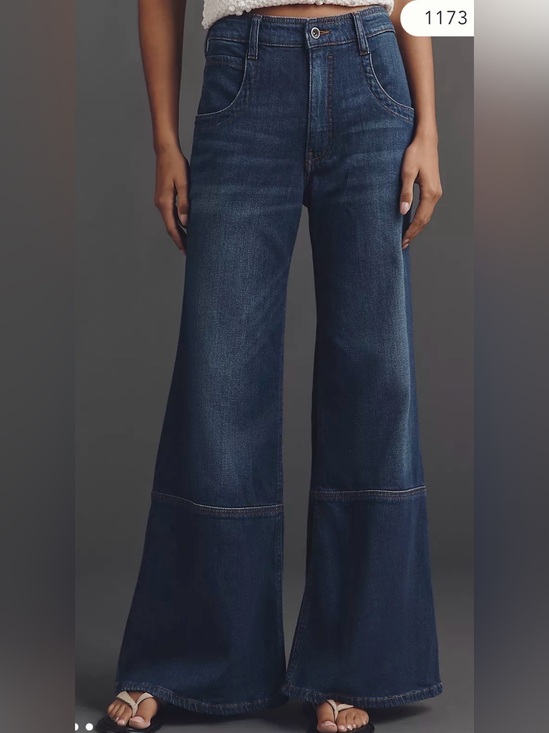Pilcro Denim - Pilcro women’s 29 high rise flare jeans dark wash